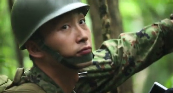 沖縄での日米合同訓練に参加している自衛隊 員（米軍の広報サイト DVIDSより）