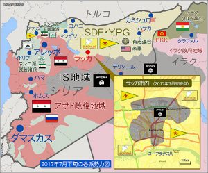 <シリア>現地記者に聞く~イスラム国(IS)との戦闘続くラッカ前線で (2)IS外国人戦闘員証言(写真4枚+地図)