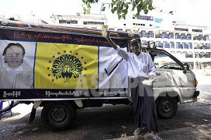 ＜ビルマ（ミャンマー）＞総選挙、軍政は棄権増に危機感　ビルマ現地からの報告(6) 増える非軍政系の選挙カー
