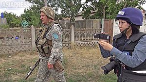<ウクライナ南部>ミコライウ最前線、すぐ先にロシア軍 次々と砲弾、破壊の村(写真13枚)