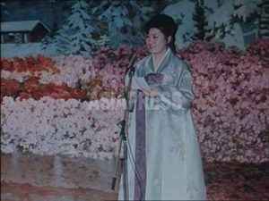 첫 공개된 김정은 생모, 고용희의 육성